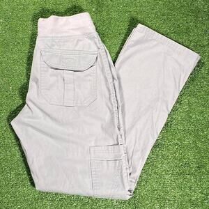 Light grey womens cargo pants